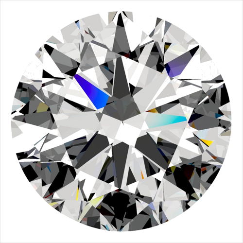 0.51 carat I-VS2 Excellent cut Natūralus Round Deimantas (1)