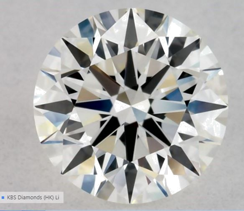 0.54 carat H-VVS2 Excellent cut Natūralus Round Deimantas (1)