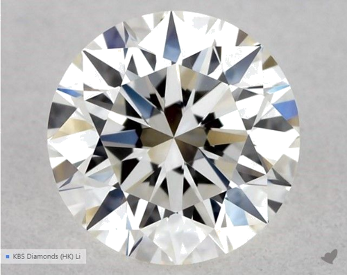 0.5 carat G-VVS2 Excellent cut Natūralus Round Deimantas (1)