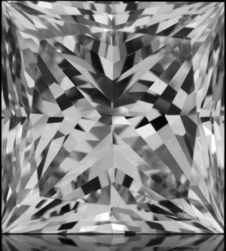 0.81 carat J-VVS2 Natūralus Princess Deimantas (1)