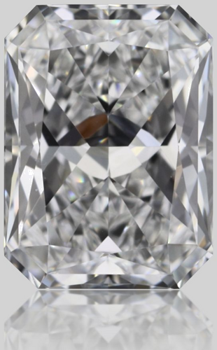 0.6 carat E-VVS2 Natūralus Radiant Deimantas (1)