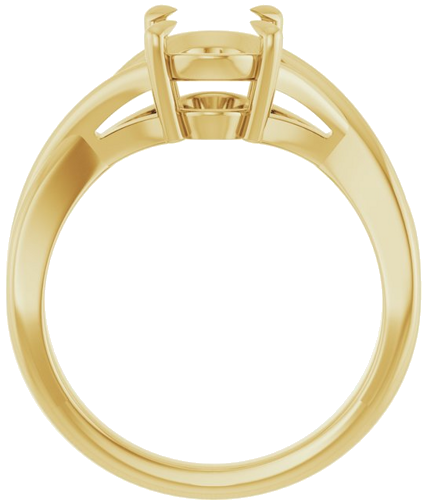 Sužadėtuvių Žiedas „Claw-Prong Solitaire“ 14k yellow gold Oval 9mm x 7mm (2)
