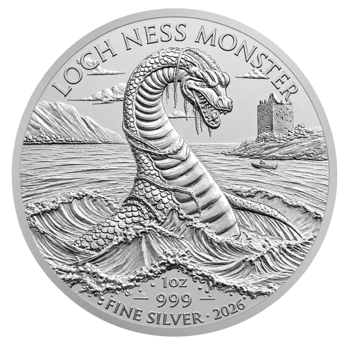 1 oz Lochneso pabaisa 2026 Karolis III Didžioji Britanija sidabrinė moneta (1)
