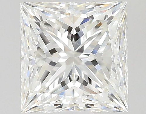 0.61 carat H-VVS2 Natūralus Princess Deimantas (1)