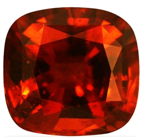 8.33 carat ORANGE Cushion Garnet (1)
