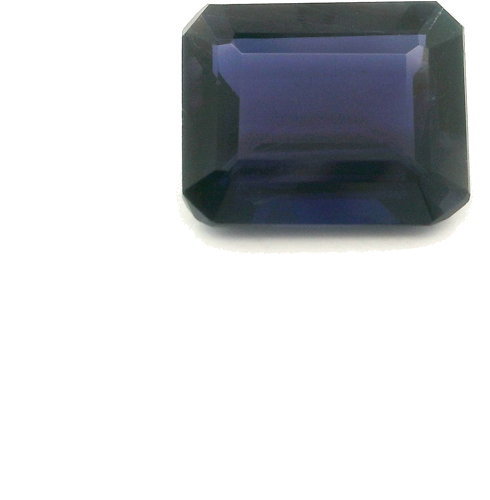 3.47 carat BLUE STEP cut Octagonal Iolite (1)