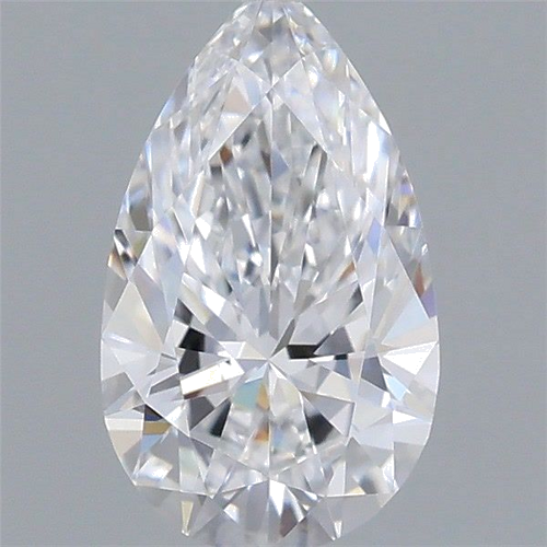 0.5 carat D-VVS2 Natūralus Pear Deimantas (1)