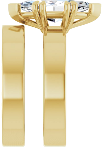 Sužadėtuvių Žiedas „Double Claw-Prong Solitaire“ 14k yellow gold Marquise 14mm x 7mm (9)