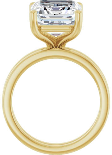 Sužadėtuvių Žiedas „Solitaire“ 10k yellow gold Emerald 12mm x 10mm (7)