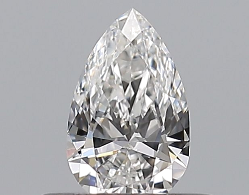 0.35 carat F-VVS2 Natūralus Pear Deimantas (1)
