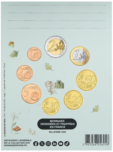 2025 Франция комплект евро монети в опаковка (2)