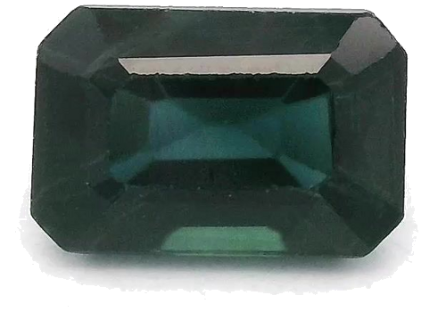 0.9 carat BLUE STEP cut Octagonal Safyras (1)