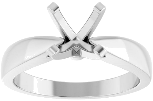 Sužadėtuvių Žiedas „Solitaire“ 950 Platinos Round 7.4mm (3)