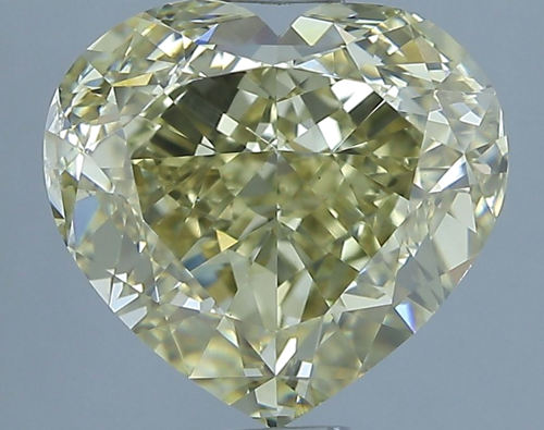5.01 carat Fancy Yellow-SI1 Natūralus Heart Deimantas (1)