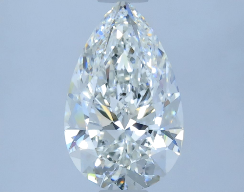 0.73 carat G-SI1 Natūralus Pear Deimantas (1)