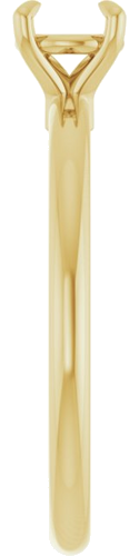 Sužadėtuvių Žiedas „Claw-Prong“ 14k yellow gold Round 5.2mm (4)