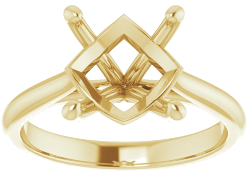 Sužadėtuvių Žiedas „Solitaire“ 14k yellow gold Round 10mm (3)
