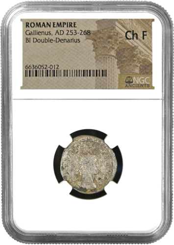 II Denarius Emperor Gallienus (253-268 m.) Roman Empire Silver Coin (1)