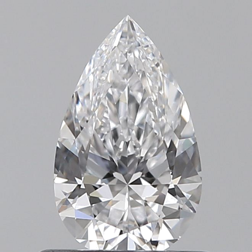 0.6 carat D-VVS2 Natūralus Pear Deimantas (1)