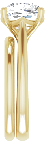 Sužadėtuvių Žiedas „Solitaire“ 585 Geltonojo Aukso Cushion 9mm (9)