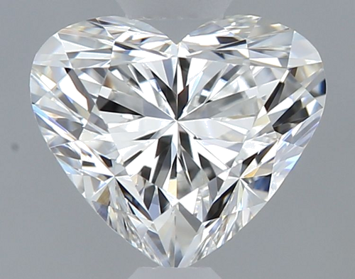 0.5 carat F-VVS2 Natūralus Heart Deimantas (1)