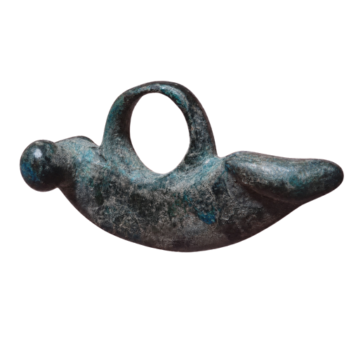Ancient Roman bronze phallic pendant (1)