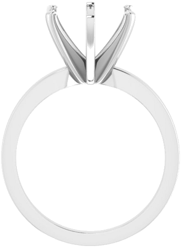 Sužadėtuvių Žiedas „Solitaire“ 14k white gold Round 10mm (2)