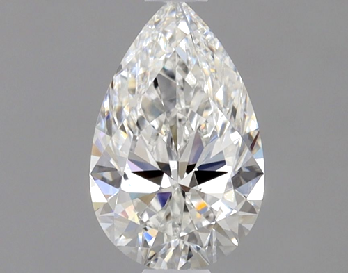 0.6 carat F-VVS1 Natūralus Pear Deimantas (1)