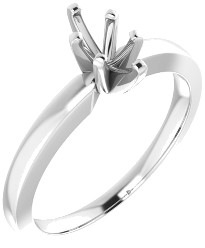 Sužadėtuvių Žiedas „Solitaire“ 585 Baltojo Aukso Marquise 7mm x 3.5mm (1)