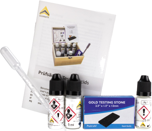 Skysčių rinkinys sidabro prabos nustatymui (2)