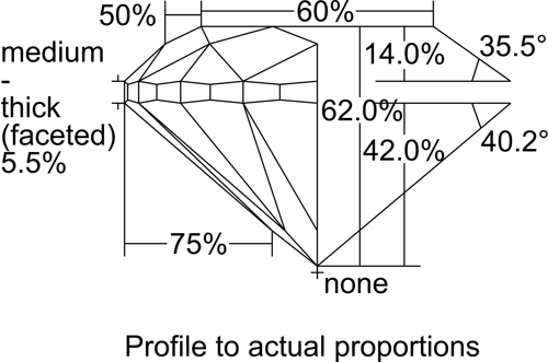 0.5 carat I-SI2 Very Good cut Natūralus Round Deimantas (1)