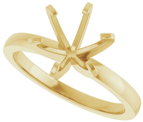 Sužadėtuvių Žiedas „Claw-Prong Solitaire“ 14k yellow gold Round 8.2mm (5)