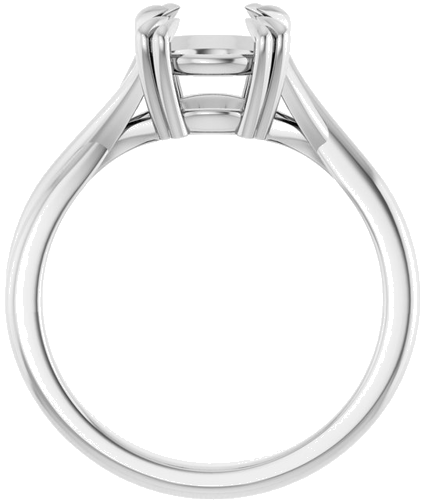 Sužadėtuvių Žiedas „Solitaire“ 585 Baltojo Aukso Round 8mm (2)