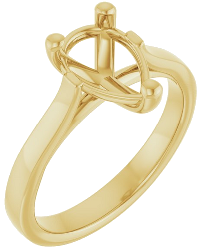 Sužadėtuvių Žiedas 14k yellow gold Pear 10mm x 7mm (1)