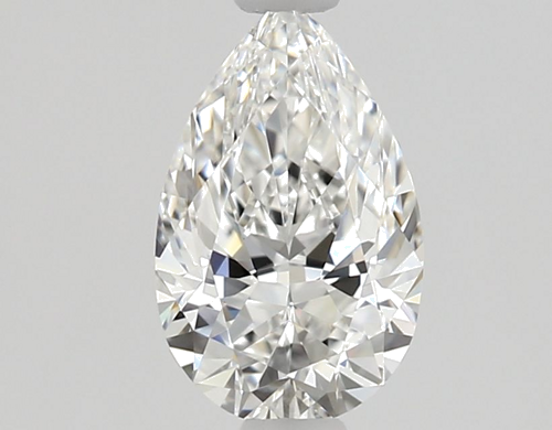 0.58 carat E-VVS1 Natūralus Pear Deimantas (1)