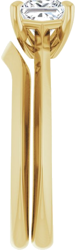 Sužadėtuvių Žiedas „Claw-Prong Solitaire“ 14k yellow gold Square 5mm (9)