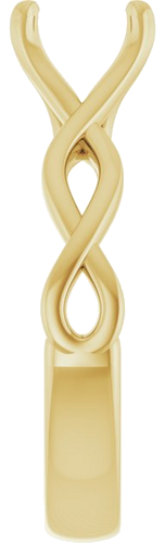 Sužadėtuvių Žiedas „Solitaire Rope“ 14k yellow gold Square 5.5mm (4)