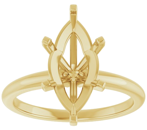 Sužadėtuvių Žiedas 14k yellow gold Marquise 14mm x 7mm (3)