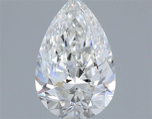 0.5 carat F-VVS1 Natūralus Pear Deimantas (1)