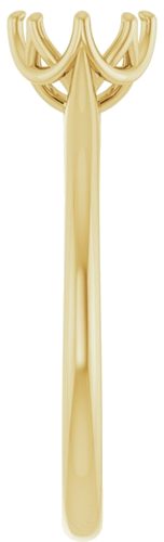 Sužadėtuvių Žiedas „Solitaire“ 585 Geltonojo Aukso Round 5.8mm (4)