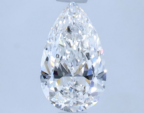 0.61 carat E-VVS2 Natūralus Pear Deimantas (1)