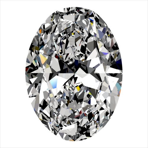 0.4 carat E-VS2 Natūralus Oval Deimantas (1)