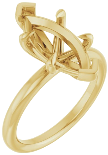 Sužadėtuvių Žiedas „Claw-Prong Solitaire“ 14k yellow gold Marquise 15mm x 7mm (1)