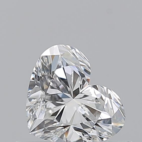 0.51 carat F-IF Natūralus Heart Deimantas (1)