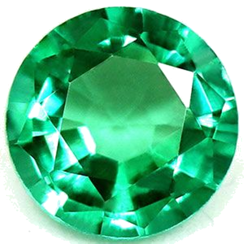 0.62 carat GREEN Round Smaragdas (1)