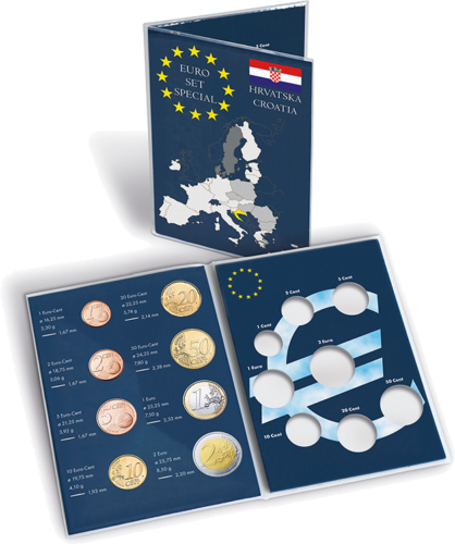 Coin card for Croatian Euro coins set (1)