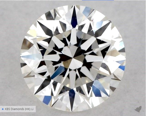 0.5 carat G-VS1 Excellent cut Natūralus Round Deimantas (1)