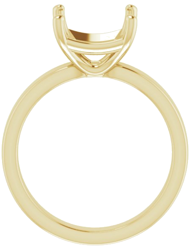Sužadėtuvių Žiedas „Solitaire“ 14k yellow gold Asscher 9mm (2)