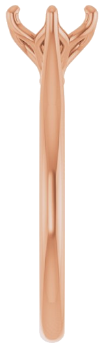 10K Rose 6.5 mm Round Engagement Ring Mounting (4)