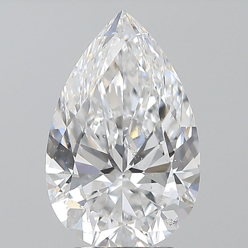 3.01 carat D-SI2 Natūralus Pear Deimantas (1)